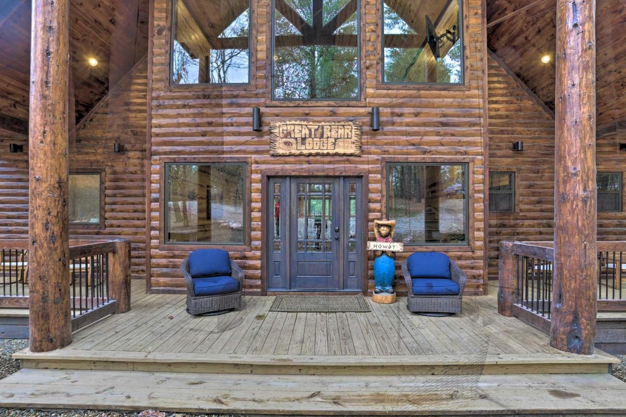 Luxe 'Great Bear Lodge' With Spa, Fire Pit, And Views! Broken Bow Exterior photo